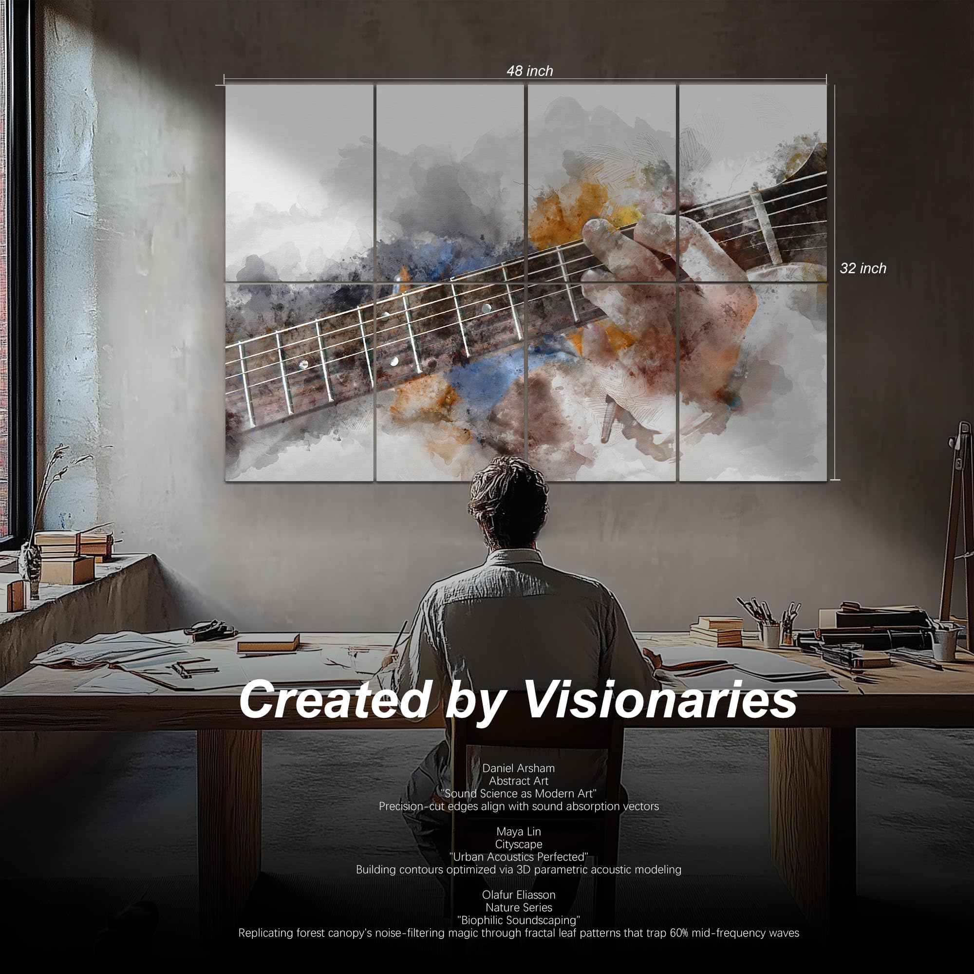 Mollywell Art Acoustic Panels, Sound Proofing, Wall Decoration, Suitable for Nature-Inspired Room Soundproofing & Vibrant Aesthe